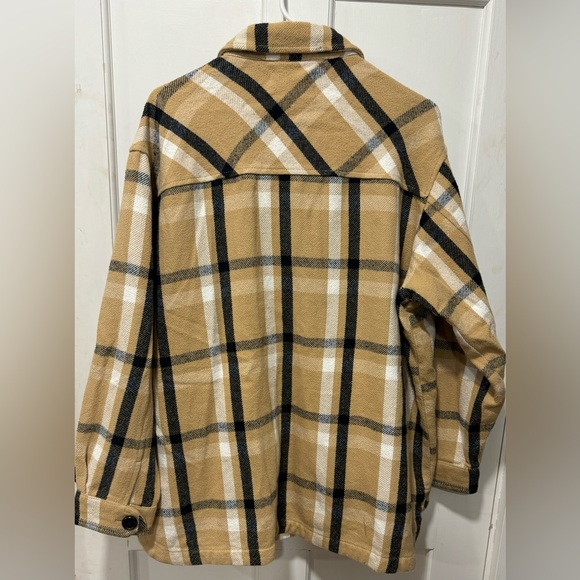 Women’s Lucky Brand Plaid Oversized Shirt/Jacket - Picture 3 of 6